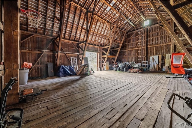 view of attic
