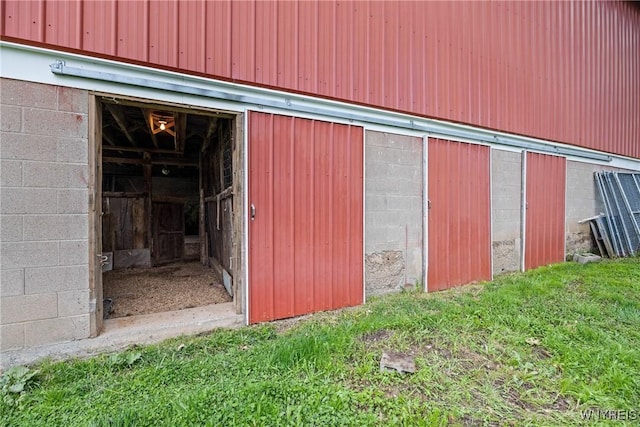 view of outbuilding