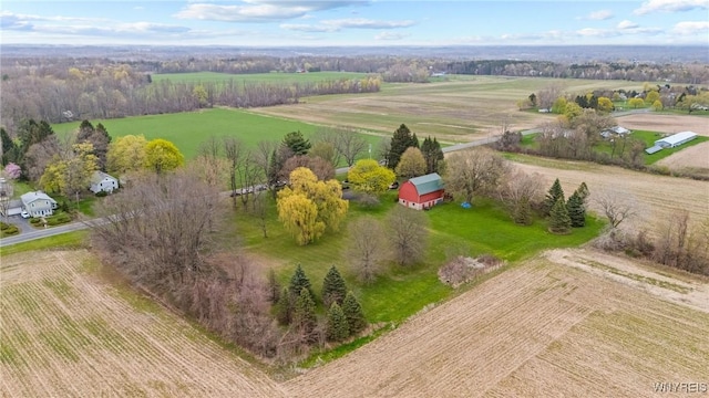 drone / aerial view featuring a rural view