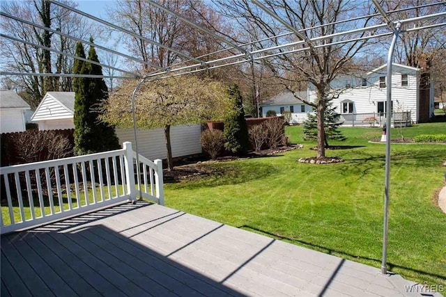 exterior space featuring a deck