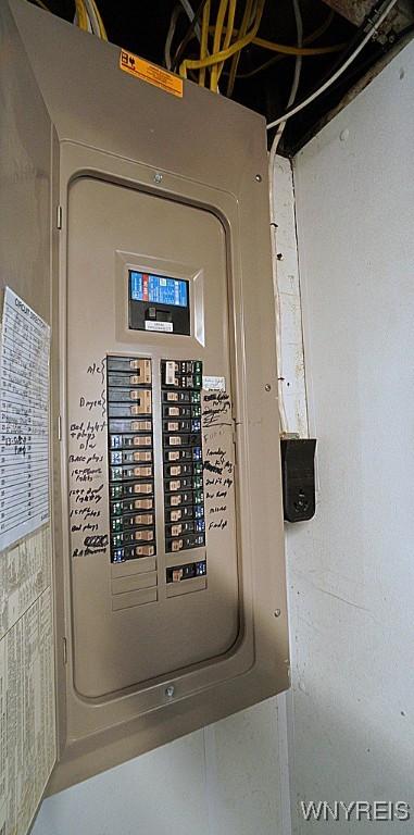 utility room featuring electric panel