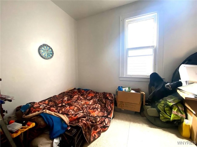 bedroom with multiple windows