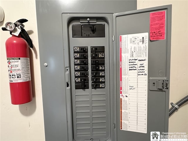utility room featuring electric panel