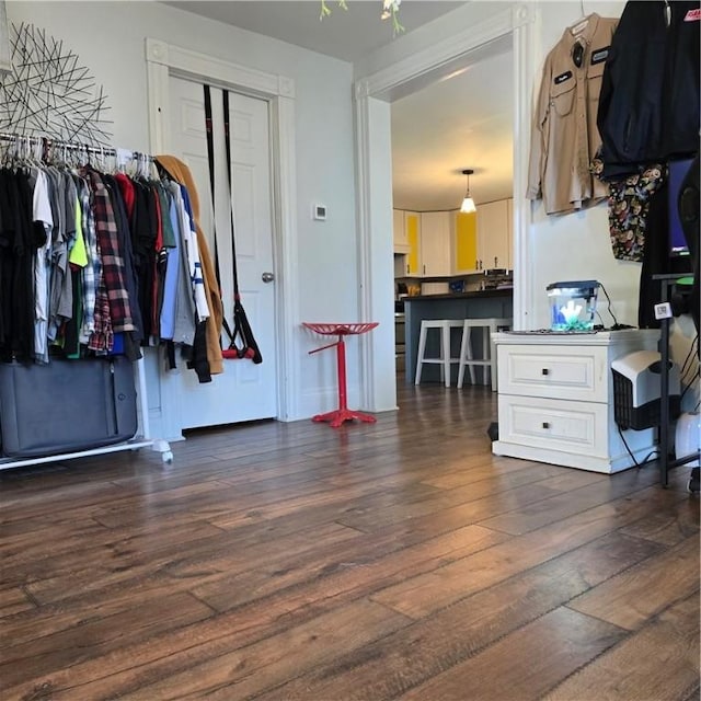 520 Logan St, Elmira-City, NY 14901 - foyer entrance featuring dark wood finished floors