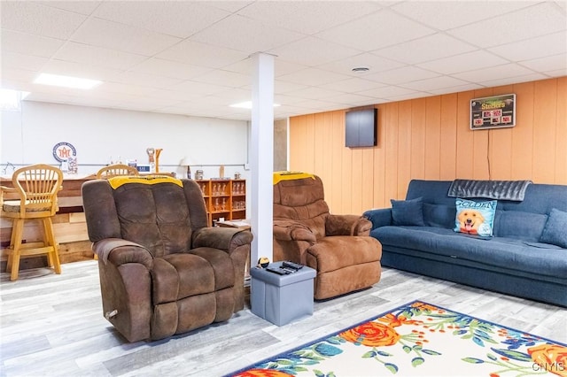 11188 Westdale Rd Unit 6, Florence, NY 13483 - living room with wood walls and wood finished floors