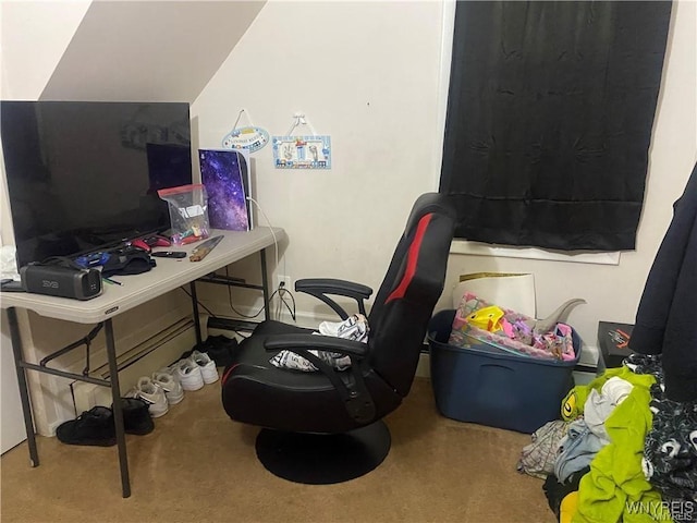 office space featuring carpet