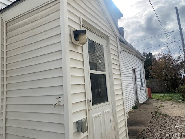exterior space with fence