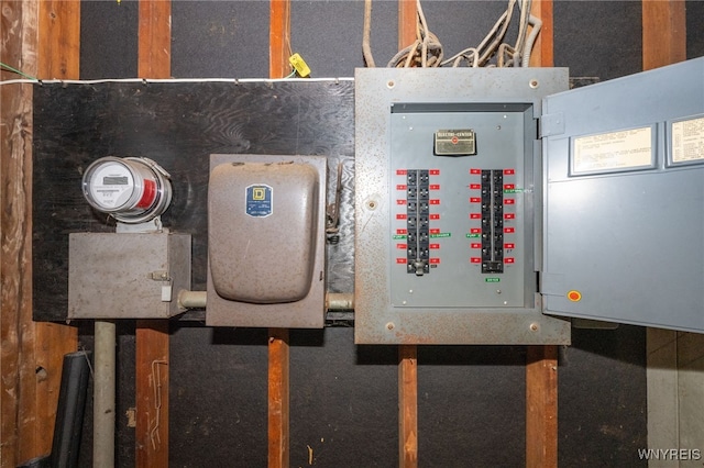 utility room featuring electric panel