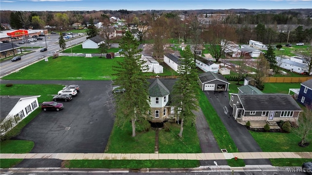 drone / aerial view featuring a residential view