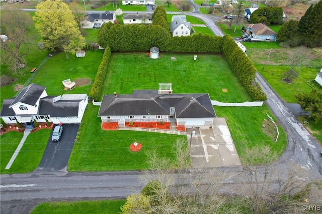 drone / aerial view featuring a residential view