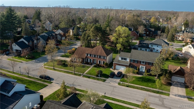 bird's eye view featuring a residential view