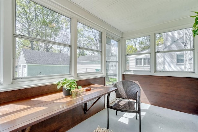 view of sunroom / solarium