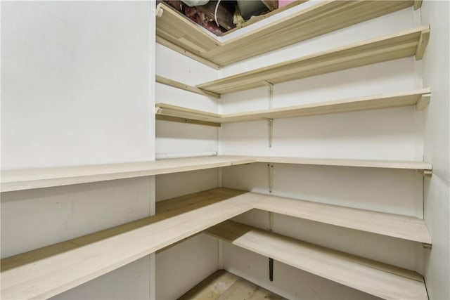 view of storage area