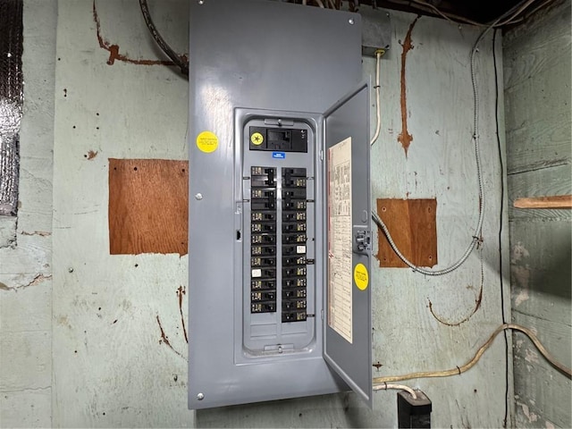 utility room featuring electric panel
