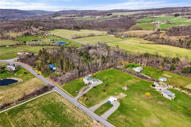 3300 County Road 7, Hector, NY 14865 - aerial view of property and surrounding area with rural landscape