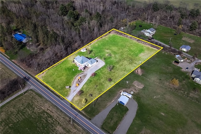 3300 County Road 7, Hector, NY 14865 - aerial overview of property's location with property boundaries highlighted
