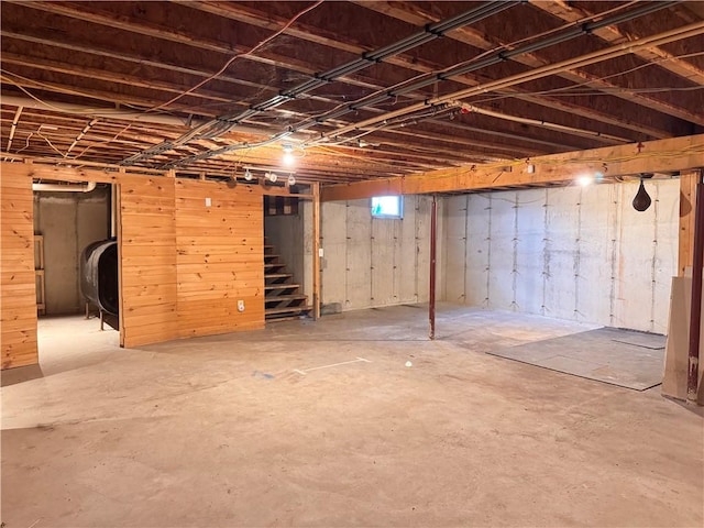 3300 County Road 7, Hector, NY 14865 - basement featuring heating fuel and stairs
