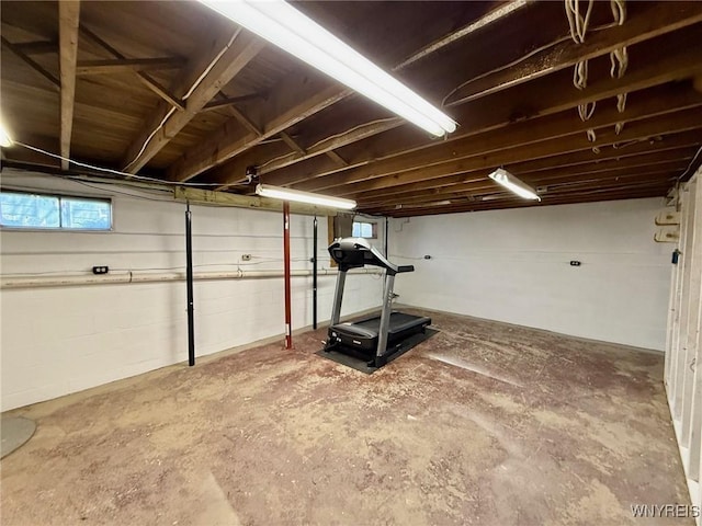 view of workout area