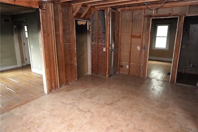basement with visible vents
