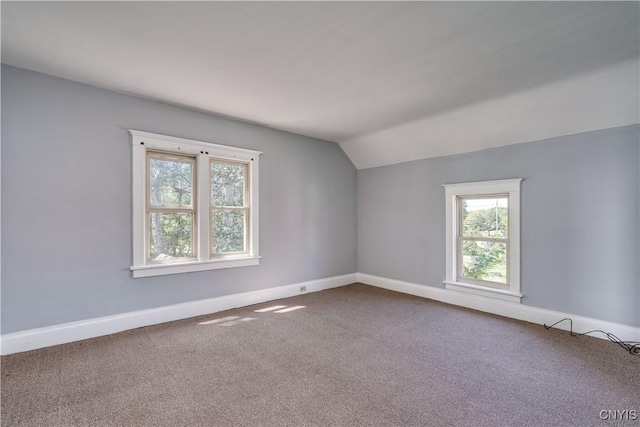 11931 State Route 12e, Lyme, NY 13622 - carpeted spare room featuring vaulted ceiling and baseboards