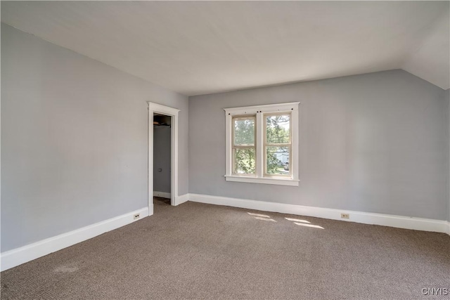 11931 State Route 12e, Lyme, NY 13622 - carpeted spare room with baseboards and lofted ceiling