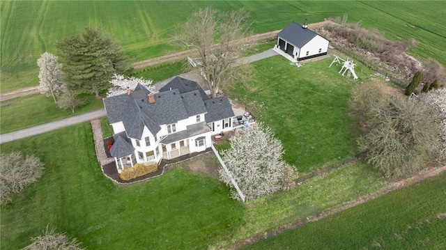 bird's eye view featuring a rural view