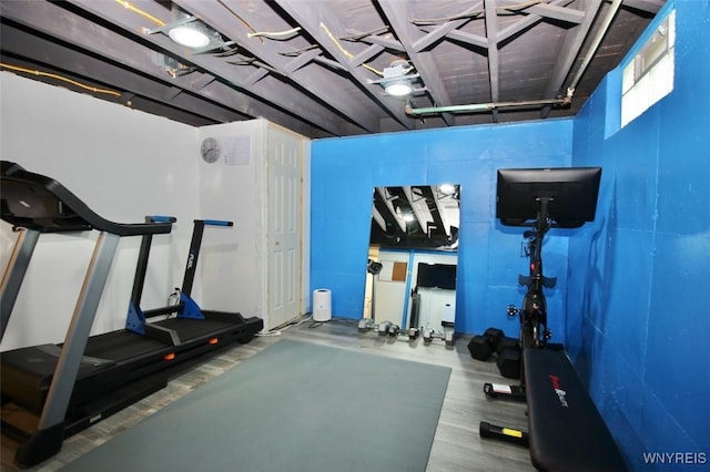 view of workout room