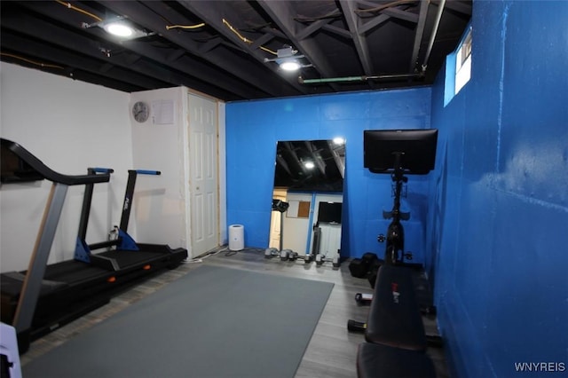 view of workout room