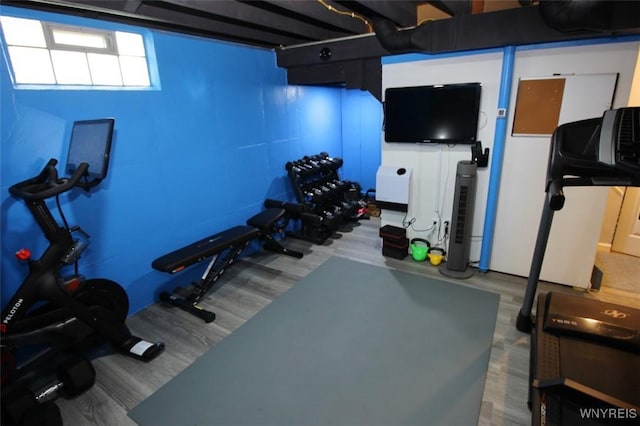 view of exercise area