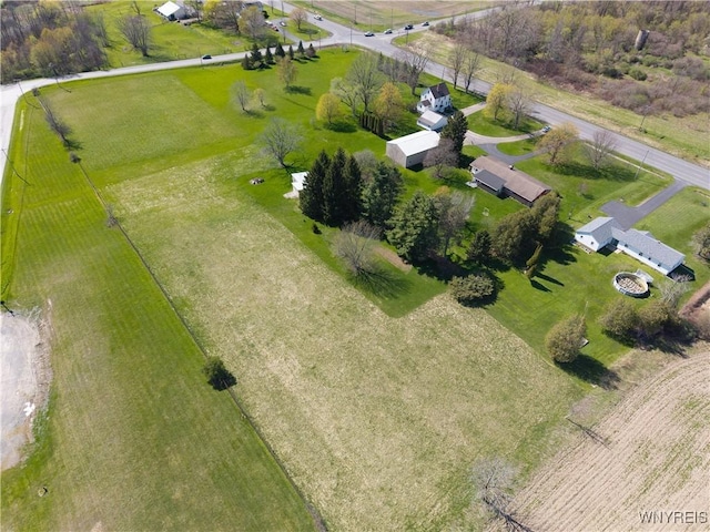 drone / aerial view featuring a rural view