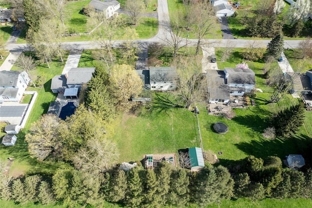 drone / aerial view with a residential view