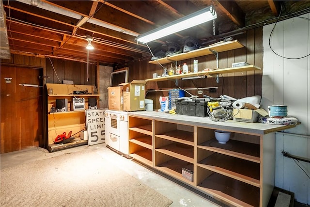 view of storage room