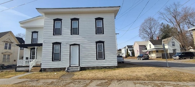 view of italianate home