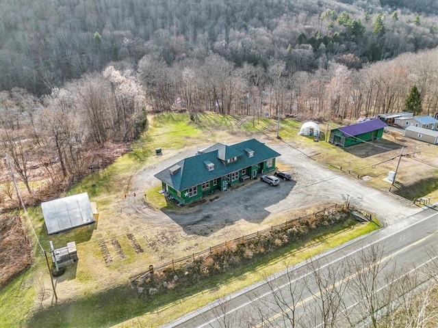 aerial view with a view of trees