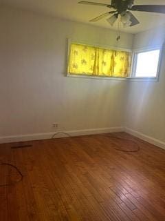 250 Schuyler Ave, Elmira-City, NY 14904 - unfurnished room featuring a ceiling fan and wood finished floors