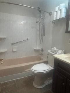 250 Schuyler Ave, Elmira-City, NY 14904 - full bathroom featuring vanity and shower / bathtub combination