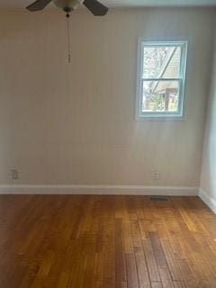 250 Schuyler Ave, Elmira-City, NY 14904 - unfurnished room with a ceiling fan and light wood finished floors