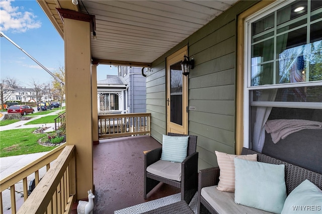 exterior space featuring a porch