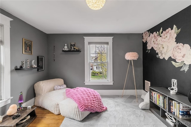 bedroom with baseboards
