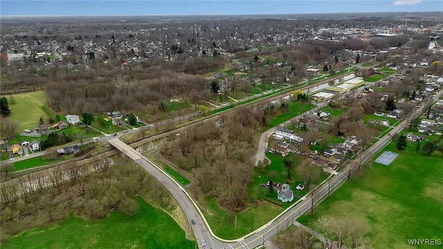 bird's eye view with a residential view
