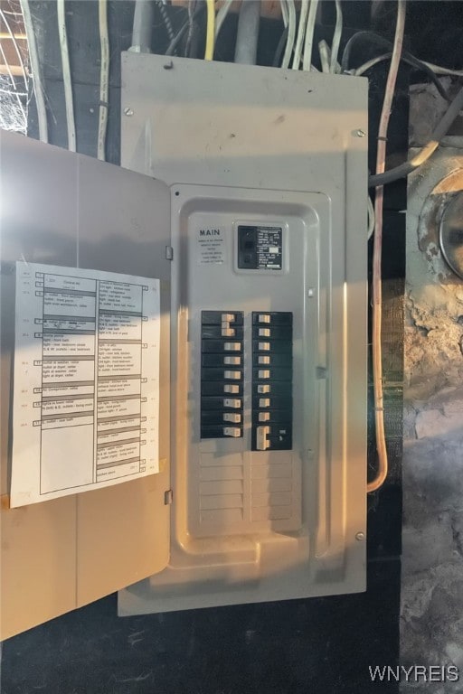 utility room featuring electric panel