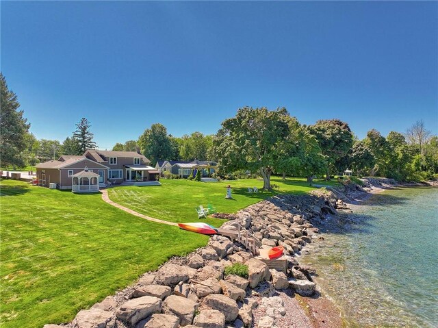 surrounding community with a lawn