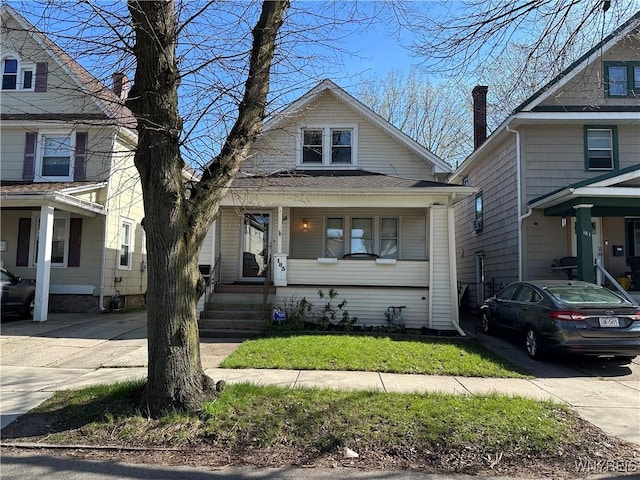 view of front of house with a porch