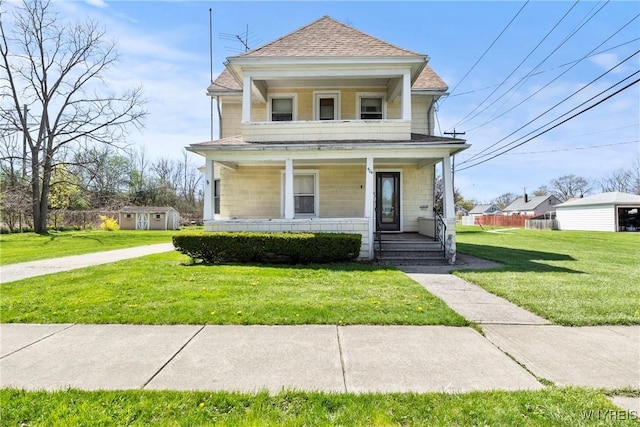 404 72nd St, Niagara Falls, NY 14304 - view of front of home with roof with shingles and covered porch
