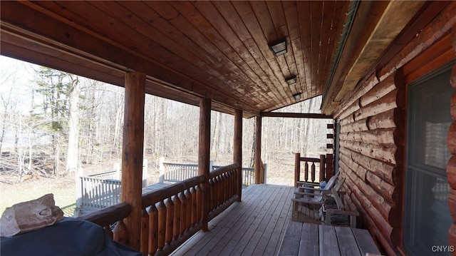 view of wooden terrace