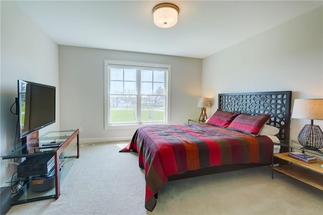 bedroom with carpet floors