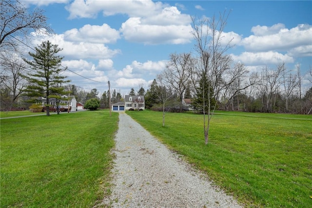 view of street featuring driveway