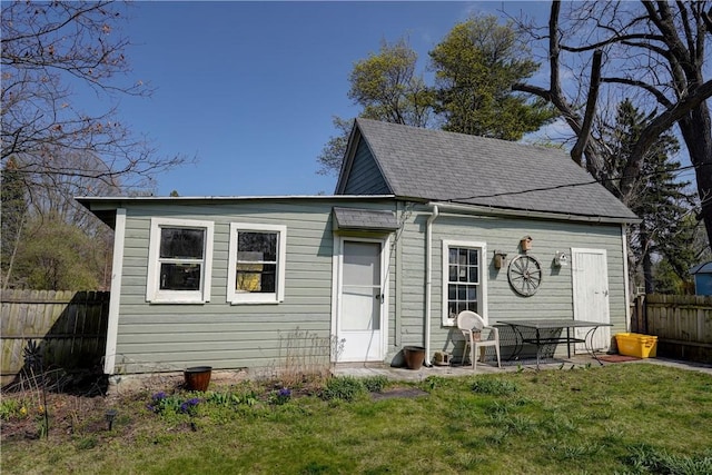 exterior space featuring fence