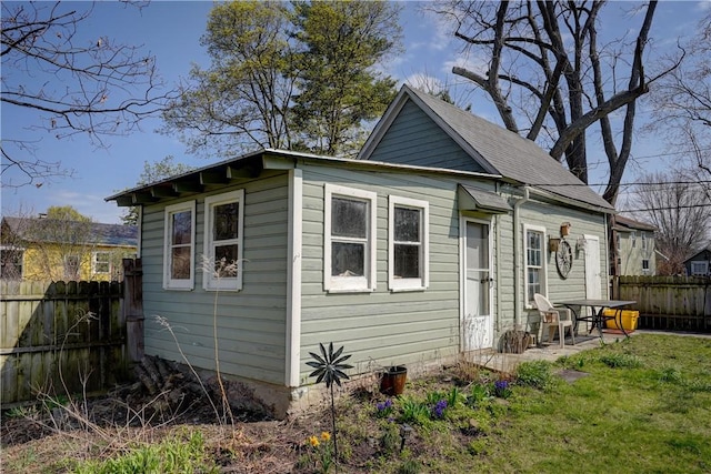 exterior space with fence