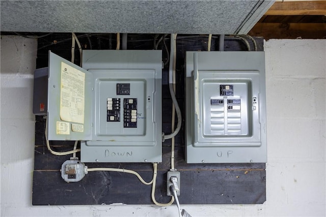 utility room featuring electric panel